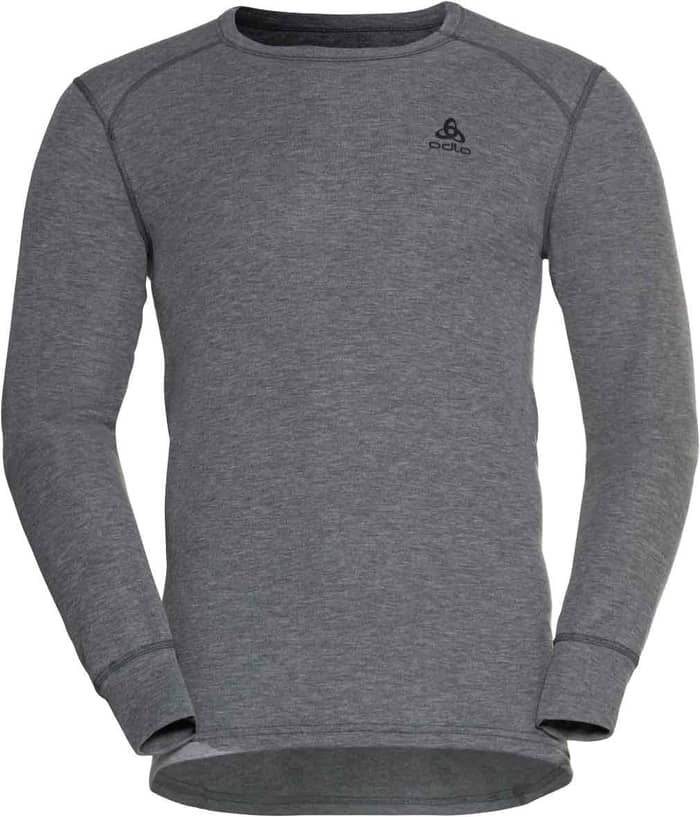 BL Top Crew Neck LS Active Warm Eco M Steel Grey Melange