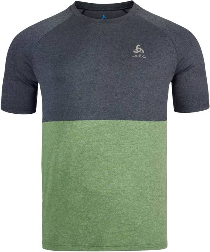 T-Shirt Crew Neck S/S Ride 365 Loden Frost Melange - Black Melange