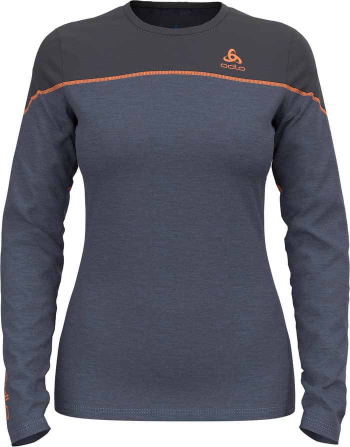 BL Top Crew Neck L/S Revelstoke PW 150 Folkstone Gray India Ink