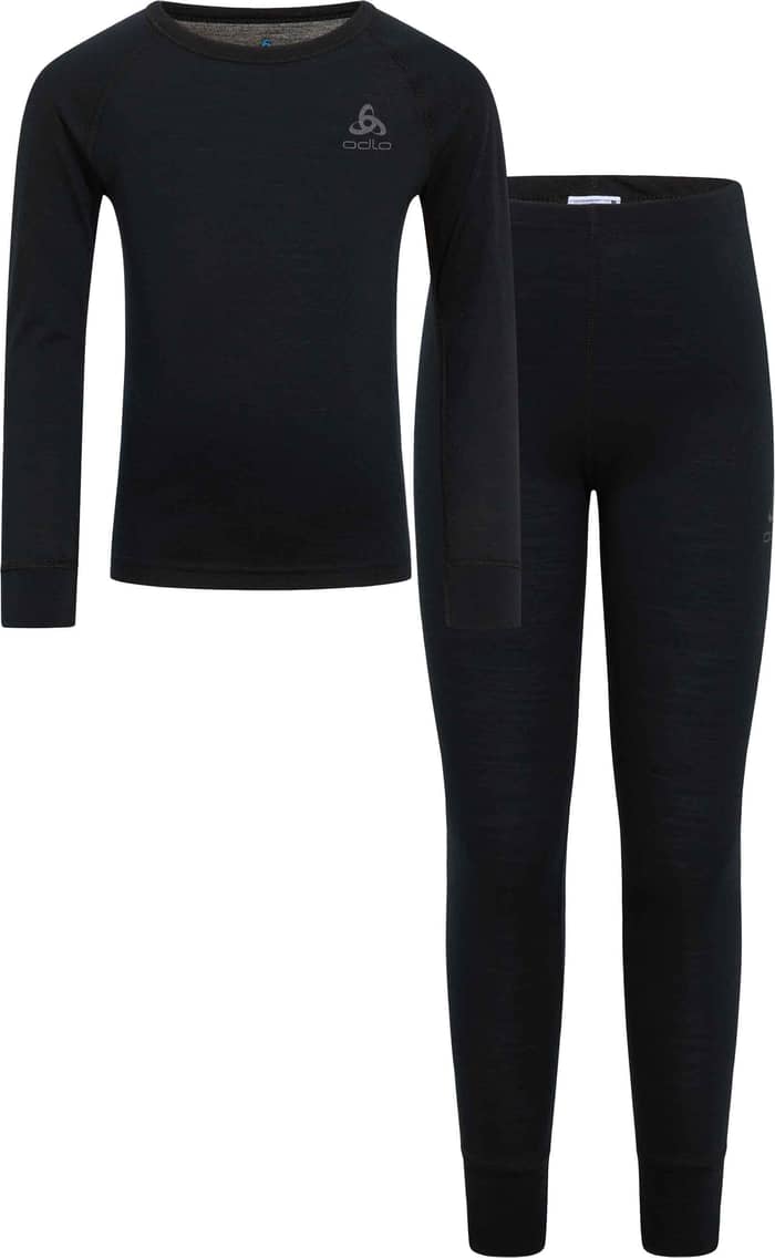 Set Long Merino 200 Kids Black