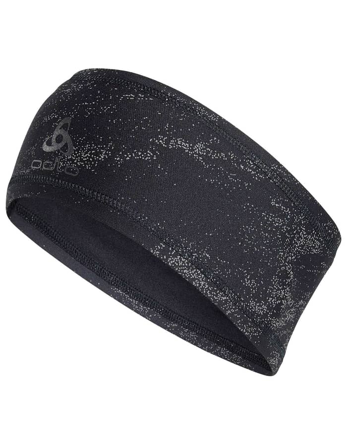 Headband Polyknit Warm Eco Reflective Black