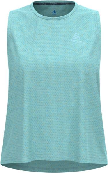 Essential Linencool Tank Crew Neck Aqua Haze Melange
