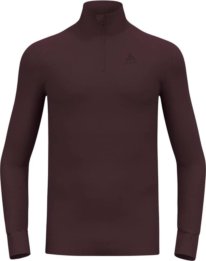 BL Top Turtle Neck LS Half Zip Active Warm Fudge