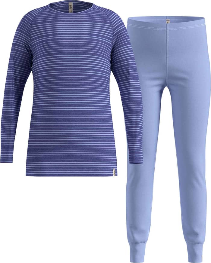 Set Long Active Warm Eco Kids Blue Heron/Skipper Blue