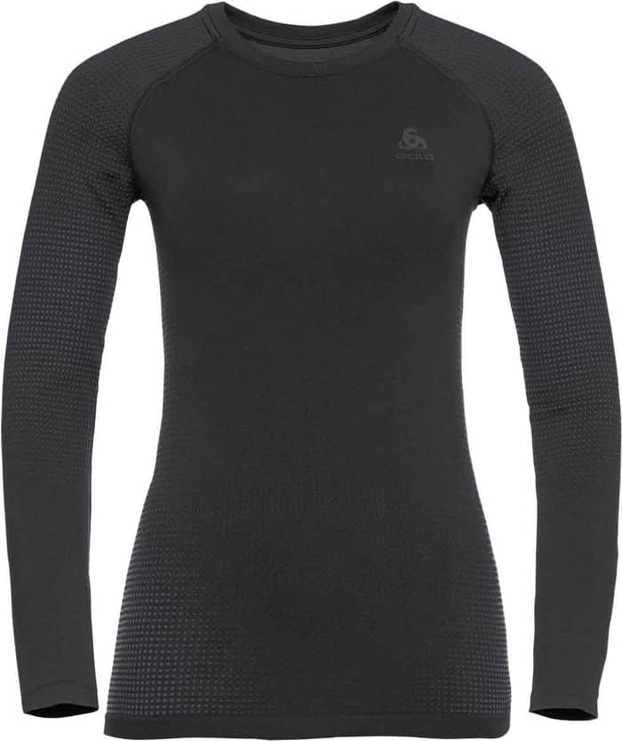 BL Top Crew Neck LS Performance Warm Eco W Black/Graphite Grey