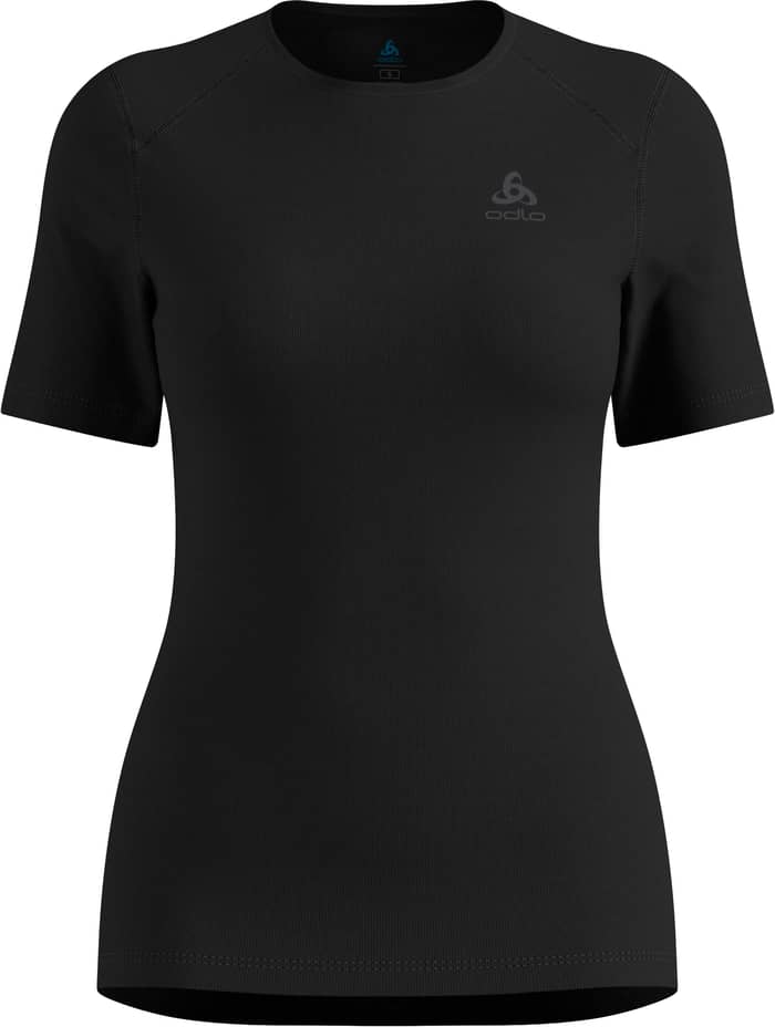 BL Top Crew Neck SS Active Warm W Black