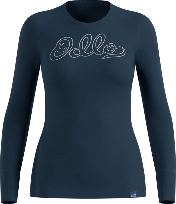 Merino 200 80 Years Baselayer Top Crew Neck W Dark Sapphire