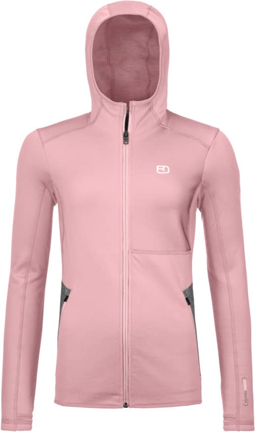 Fleece Hoody W Dawn Rose
