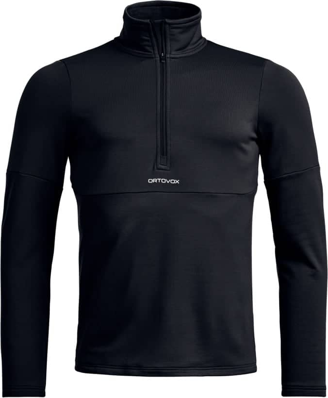 Fleece Light Zip Neck M Black Raven