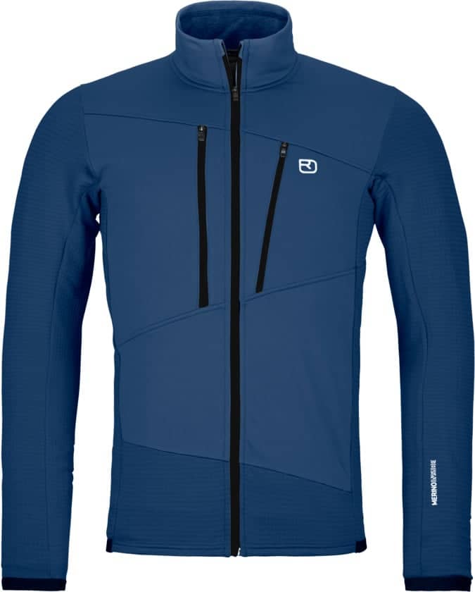 Fleece Grid Jacket M Blue Nunatak