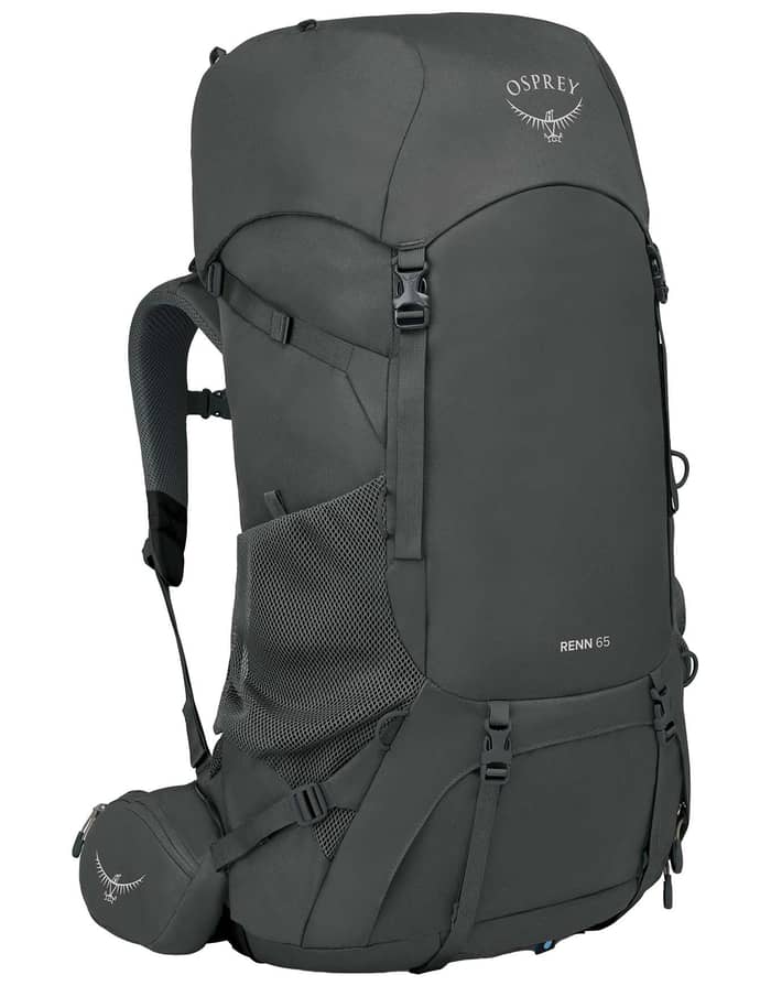 Osprey Renn 65L Women's Backpacking Pack - Dark Charcoal/Gray Wolf, One Size