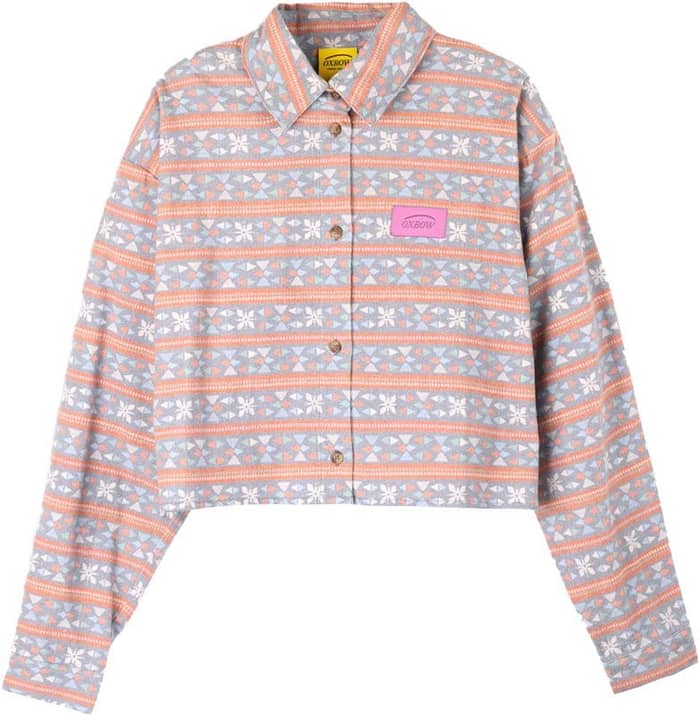 Curb Flannel Short Shirt Cinnamon