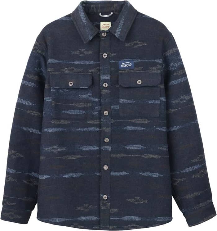 Nightfall Jacquard Overshirt Deep Marine