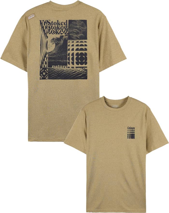 Collage SS Tee M Light Brown