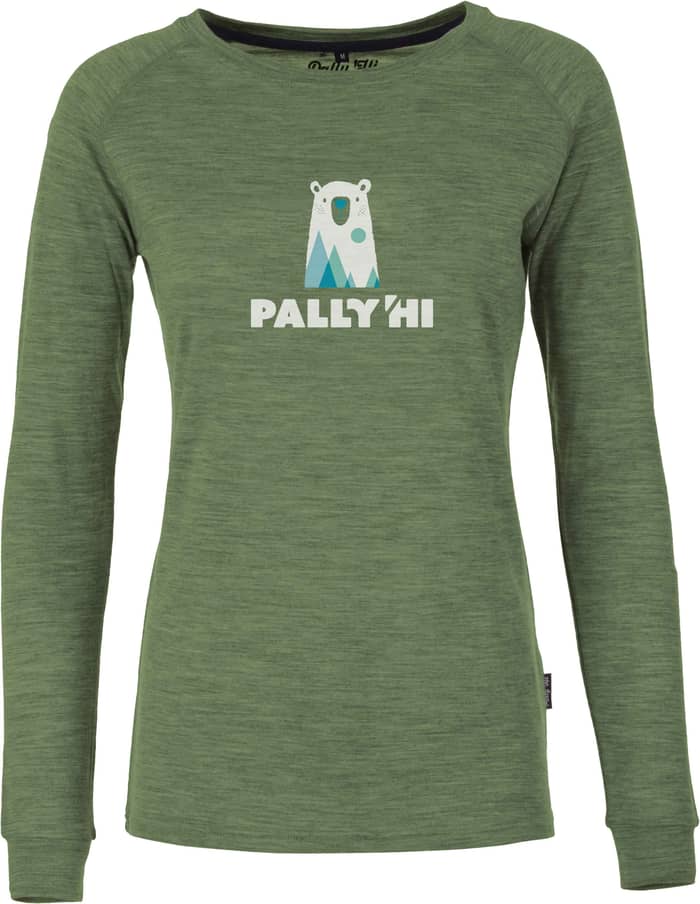 Wmn'S Longsleeve Hemisbear Watermint