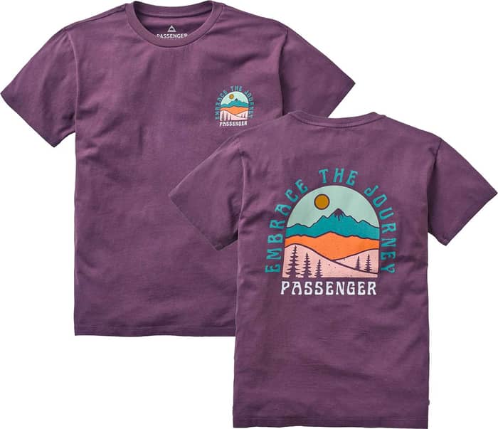Outlook Recycled Cotton Oversized T-Shirt W Deep Plum