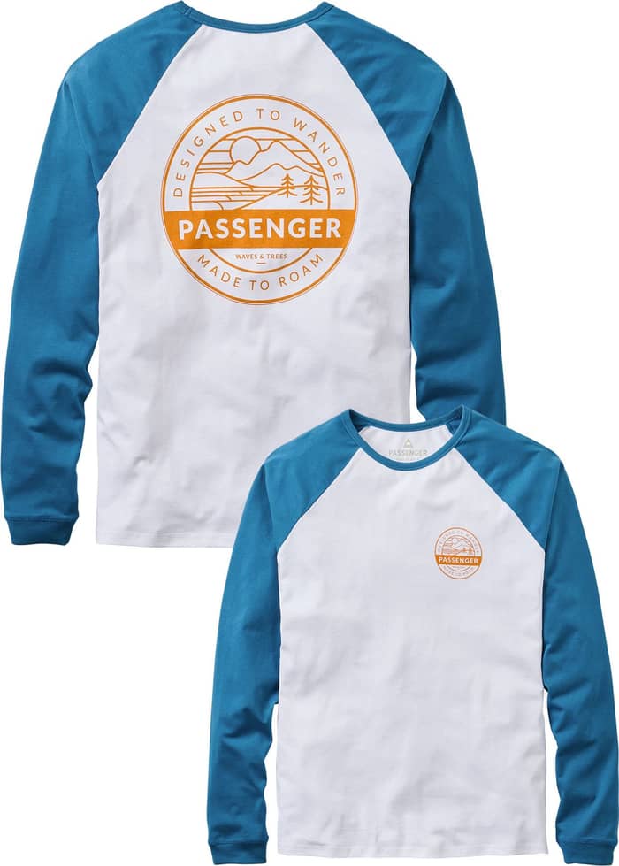 Odyssey Recycled Cotton Raglan T-Shirt White