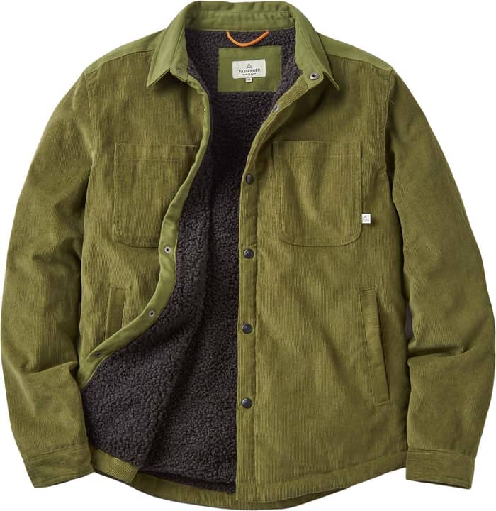 Kodiak 2.0 Sherpa Lined Cord Overshirt Khaki