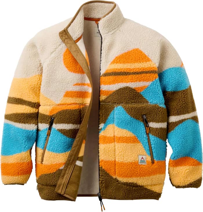 Fairbanks Full Zip Recycled Sherpa Fleece W Mountain Sunset Multi