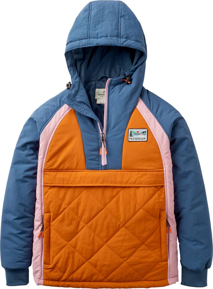 Ocean Recycled Insulated Jacket W Dark Denim Sunset Orange