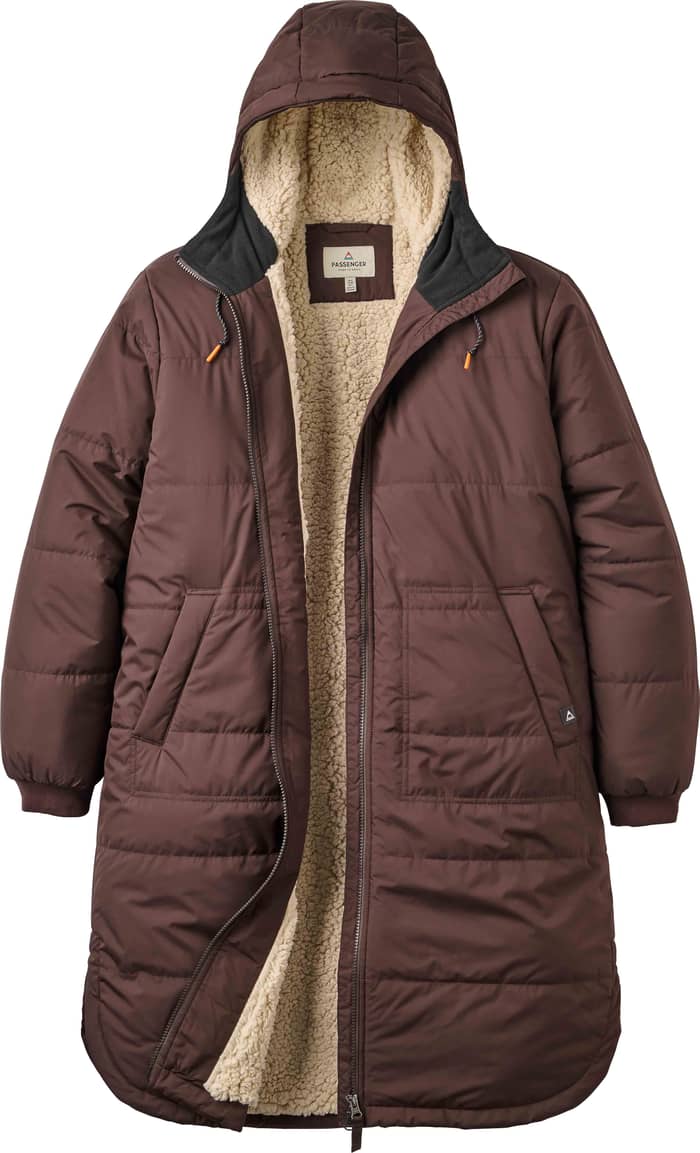 Flora Sherpa Lined Parka W Espresso