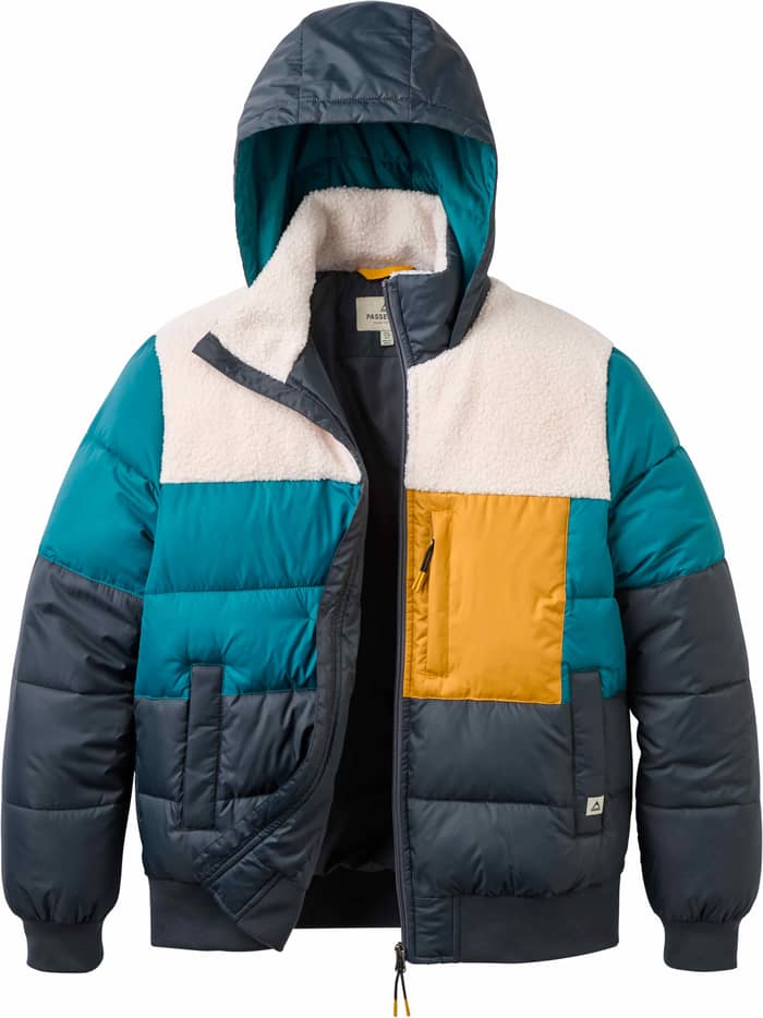 Inspire Insulated Hooded Jacket W Charcoal Mediterranean
