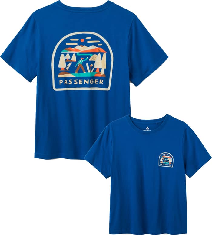 Lost Patch Organic Cotton Tshirt W Blue Navy