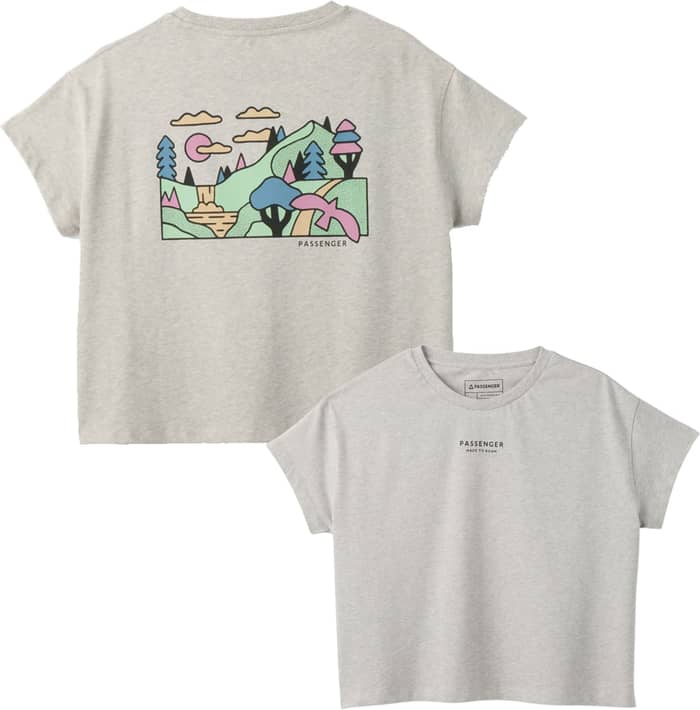 Slower Rhythms Organic Cotton Tshirt W Grey Marl