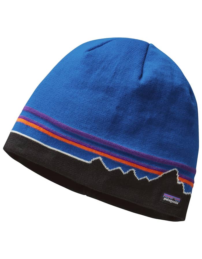 Beanie Hat Classic Fitz Roy Andes Blue