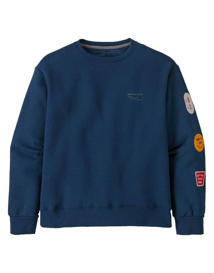 W's Clean Climb Badges Uprisal Crew Sweatshirt Tidepool Blue
