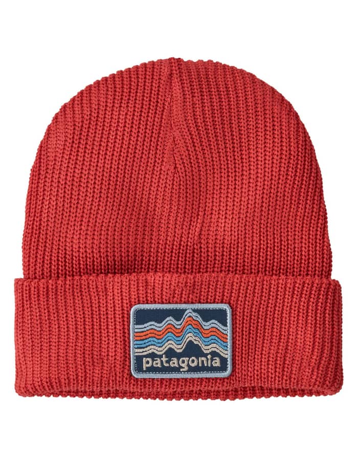 K's Logo Beanie Ridge Rise Stripe/Sumac Red