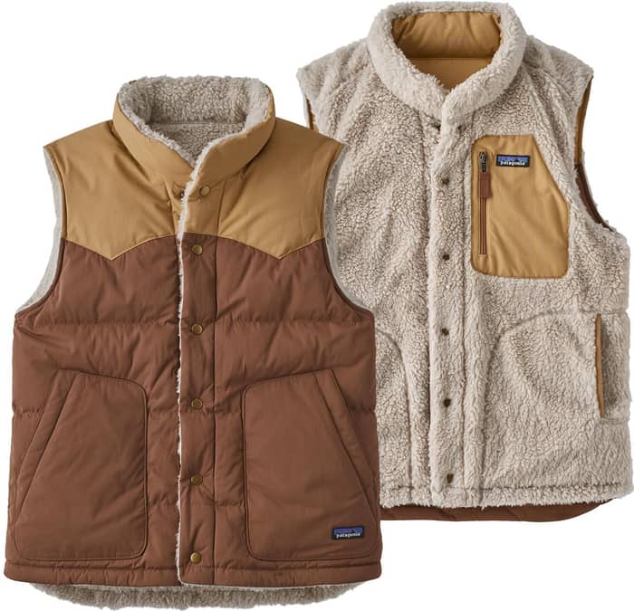 M's Reversible Bivy Down Vest Moose Brown