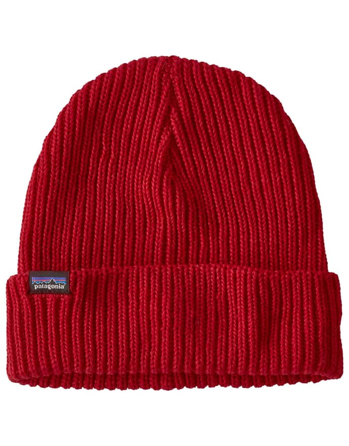 Fishermans Rolled Beanie Touring Red