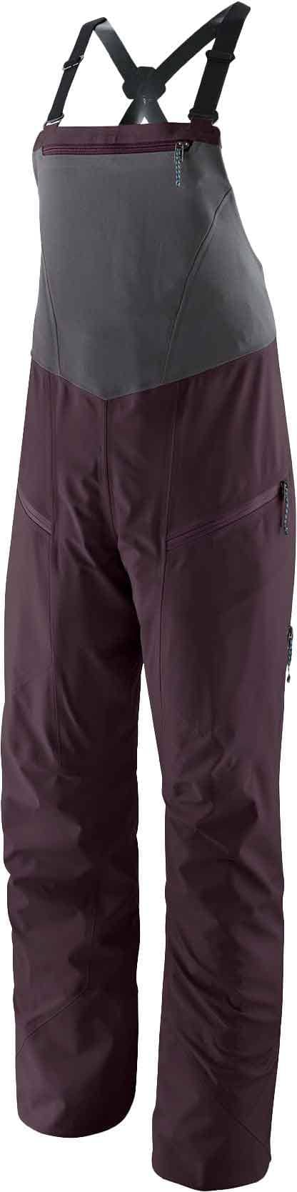 W's Snowdrifter Bibs Obsidian Plum