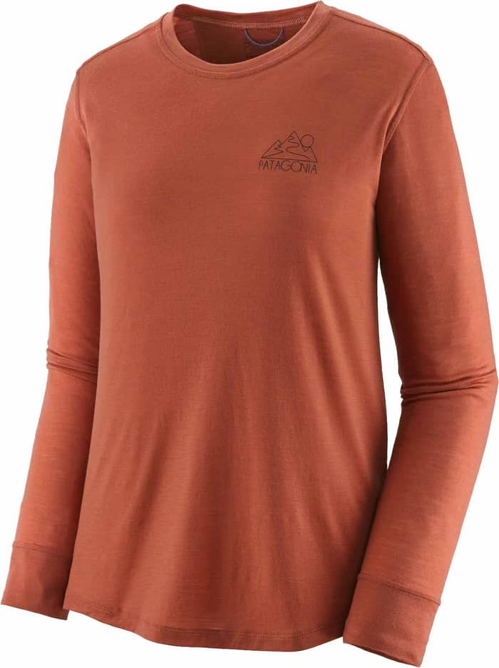 W's L/S Cap Cool Merino Graphic Shirt Z's and S's Burl Red