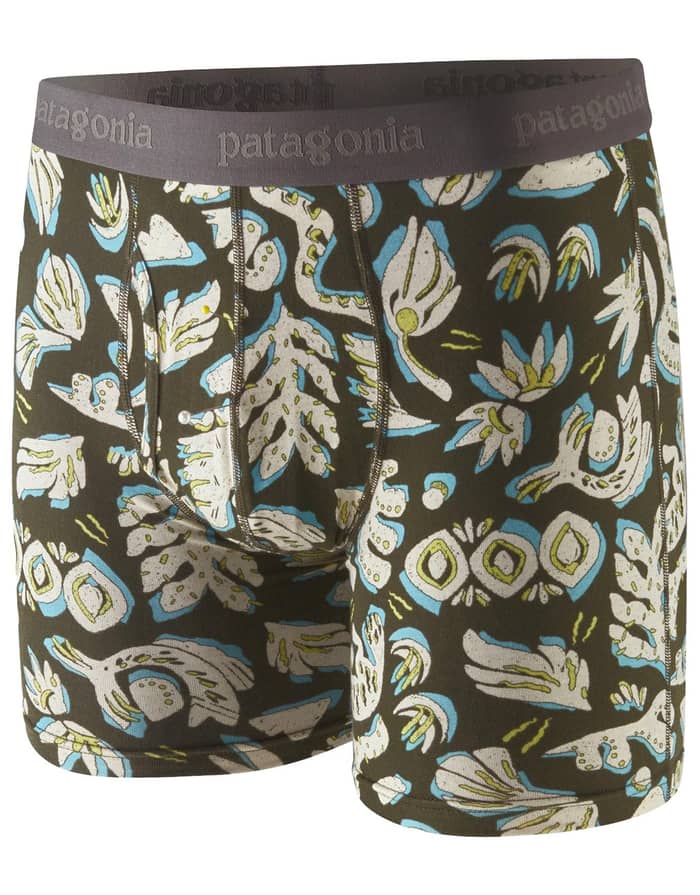 M's Essential Boxer Briefs - 6 in. Across Oceans: Pine Needle Green