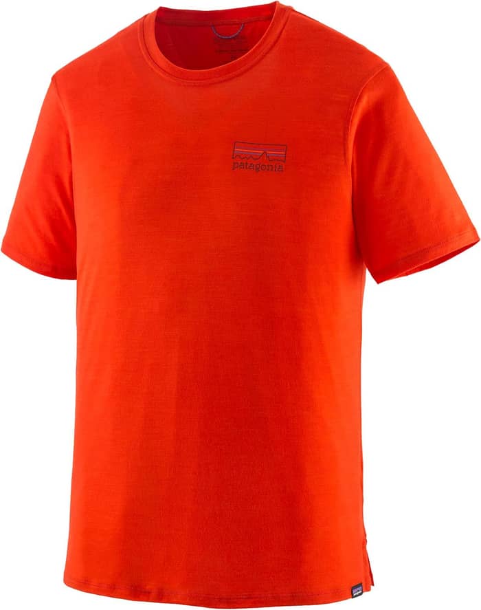 M's Cap Cool Merino Blend Graphic Shirt Pollinator Orange