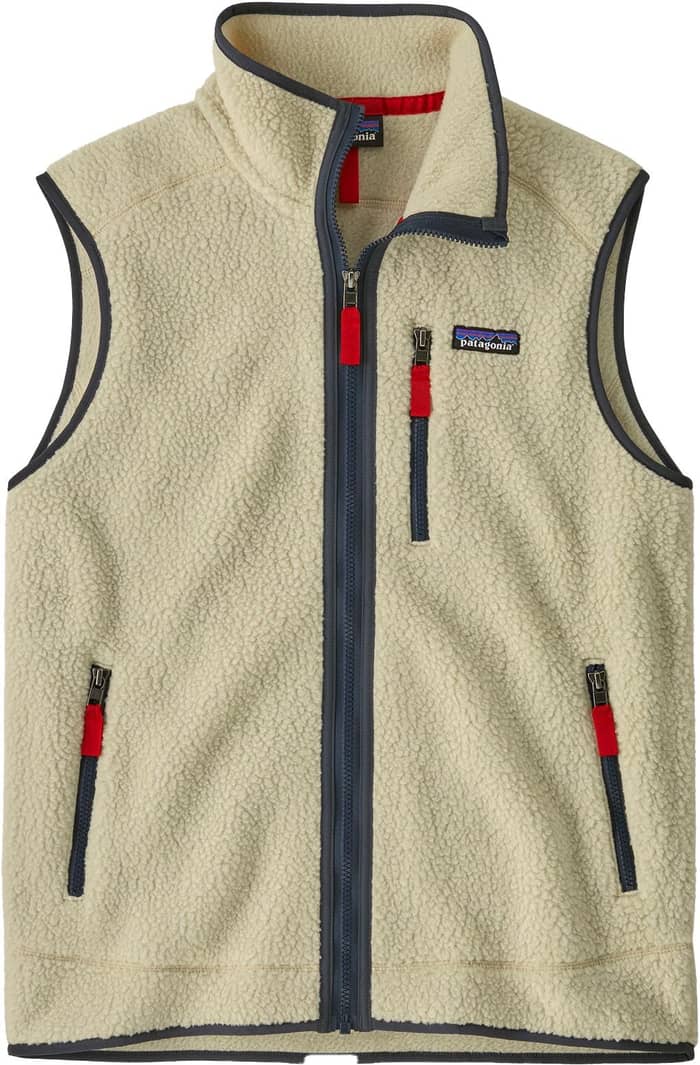 M's Retro Pile Vest Pelican w/Smolder Blue