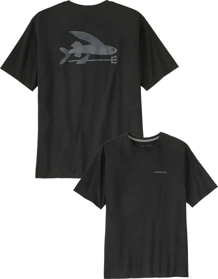 M's Flying Fish Responsibili-Tee Ink Black