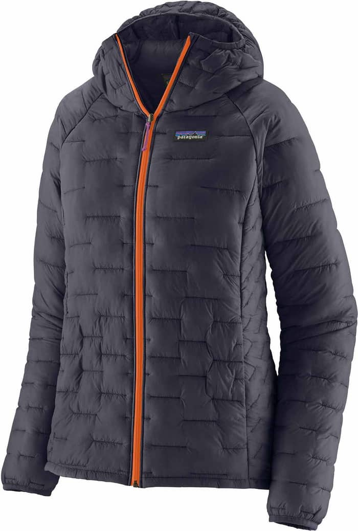 W's Micro Puff Hoody Smolder Blue w/P6 Blue