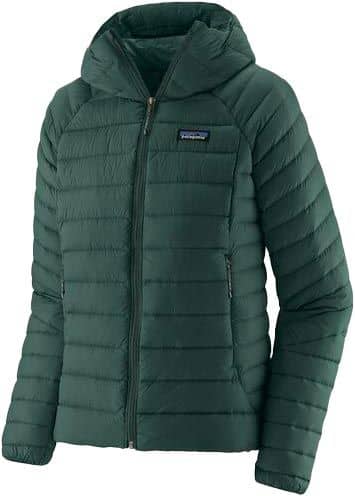 W's Down Sweater Hoody Cascade Green