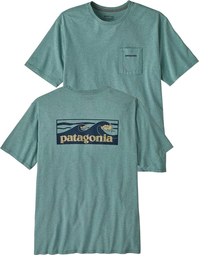 M's Boardshort Logo Pocket Responsibili-Tee Blue Sage