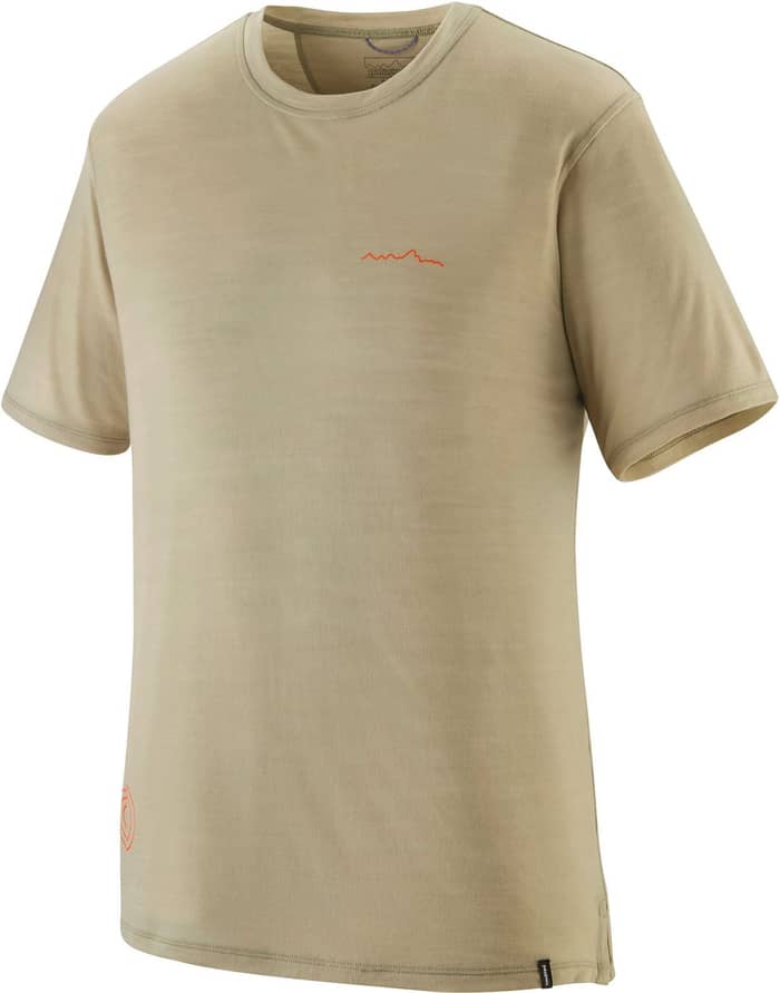 M's Cap Cool Merino Blend Graphic Shirt Multi-Pitch Weathered Stone