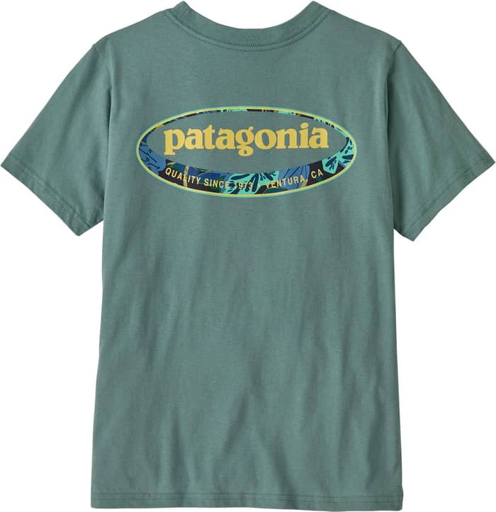 K's Graphic T-Shirt '95 Oval Logo Tropiclimb Blue Sage