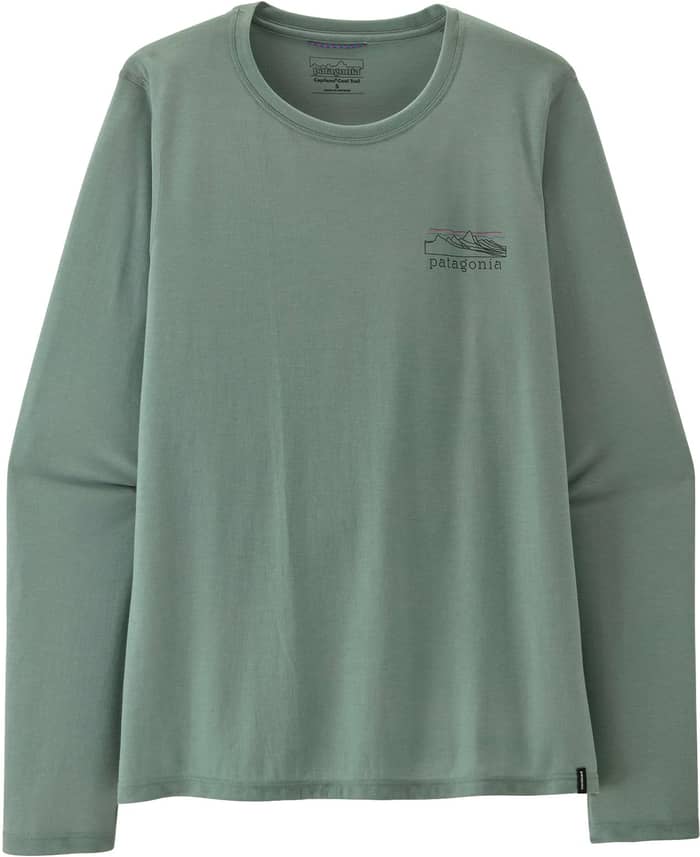 W's L/S Cap Cool Trail Shirt - Stratapeaks Cover Green