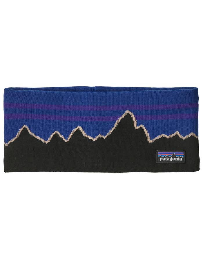 Powder Town Headband Classic Fitz Roy P6 Blue