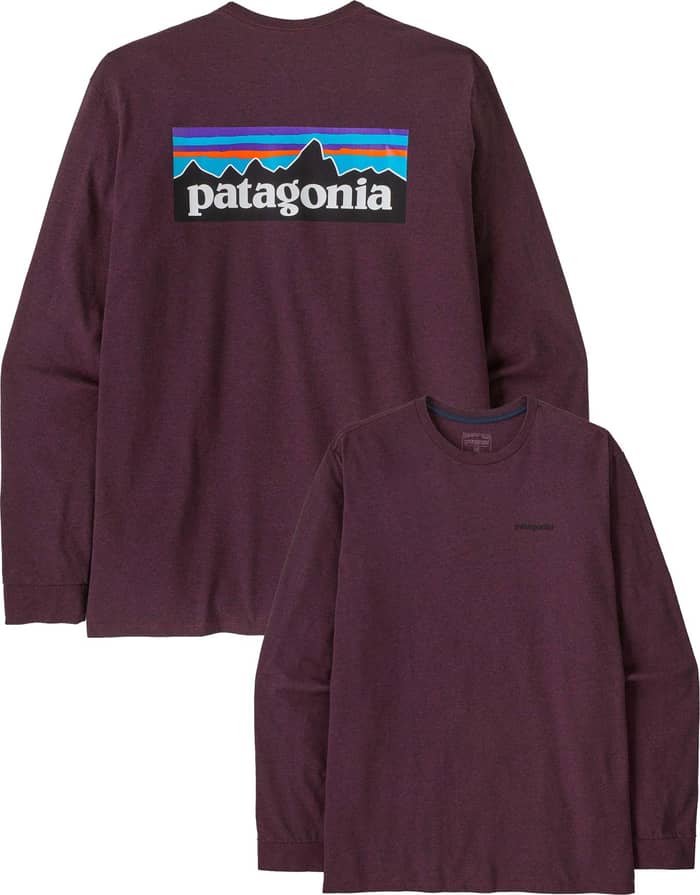 M's L/S P-6 Logo Responsibili-Tee Berry Fig