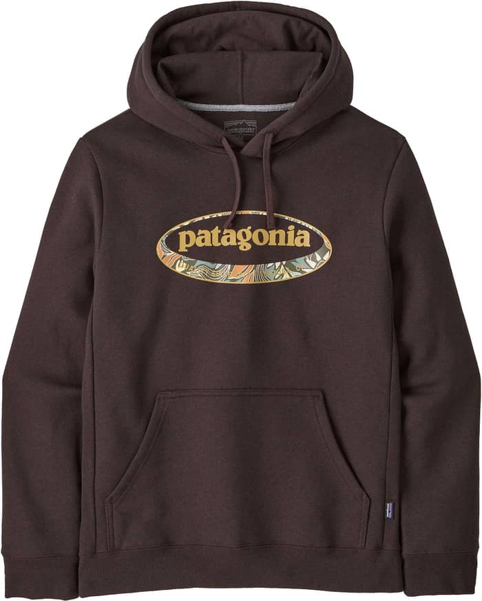 M's '95 Oval Logo Uprisal Hoody Den Brown Heliotropic