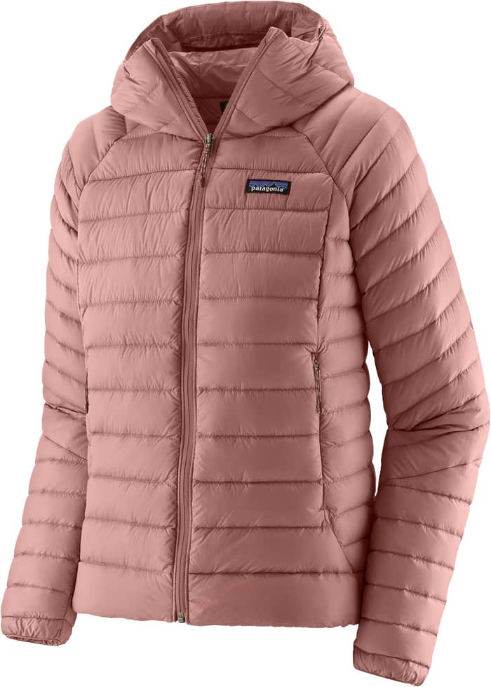 W's Down Sweater Hoody Moonrise Taupe