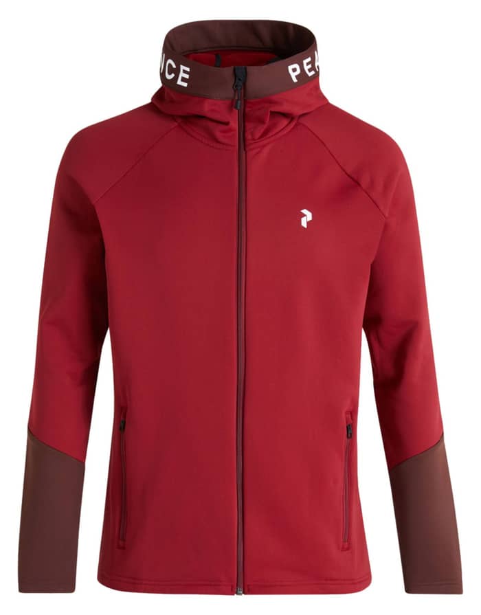 M Rider Zip Hood Rogue Red Sapote Black